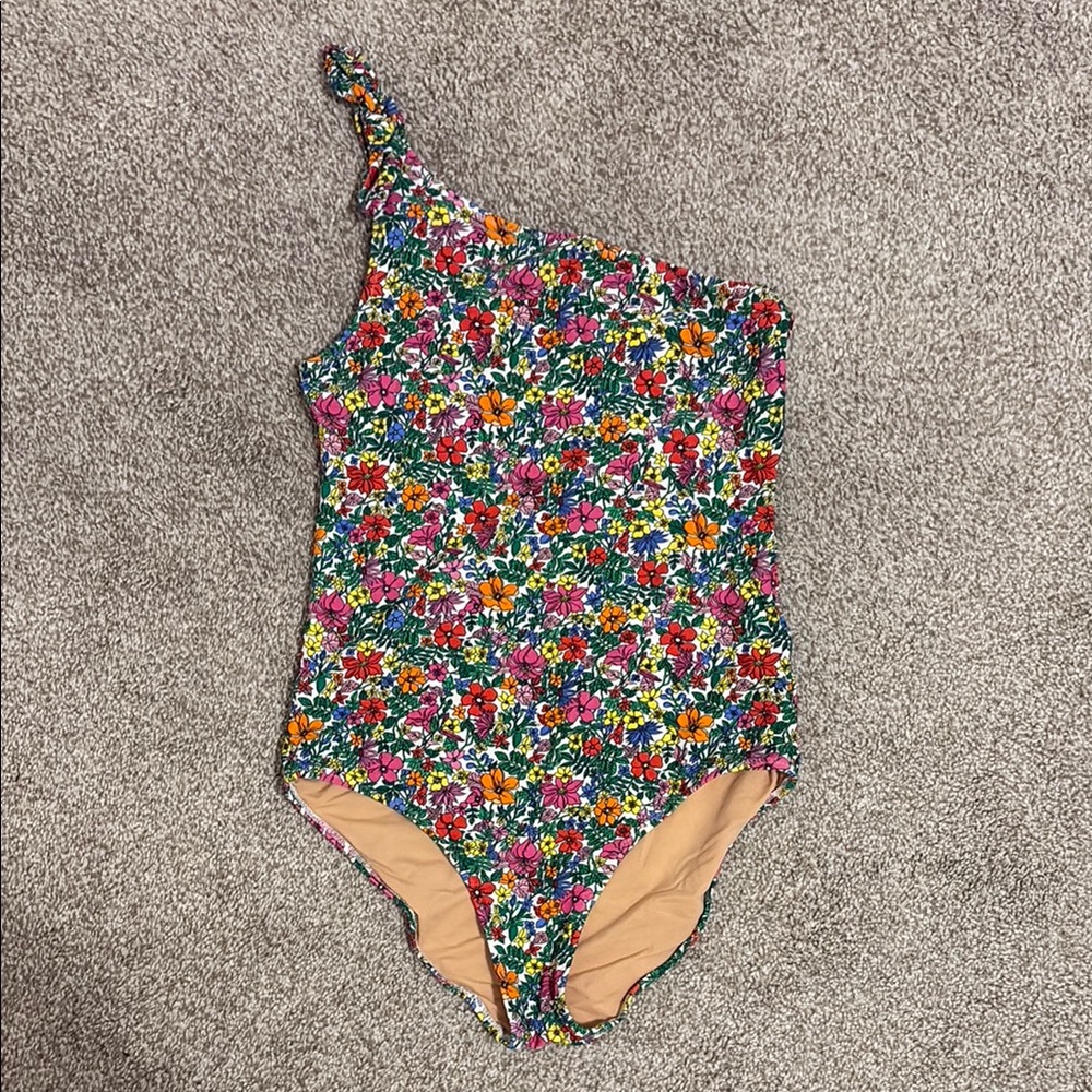 JCREW CREWCUTS Girls' printed tie-shoulder one-piece swimsuit